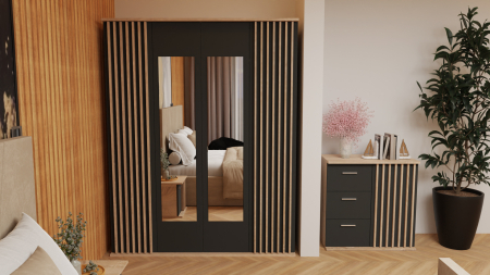 Dormitor Dallas Cu Pat Tony Tapitat Bej [1]