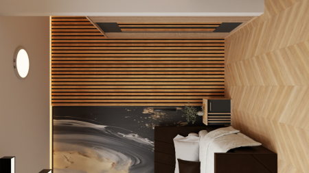 Dormitor Dallas Cu Pat Tony Tapitat Maro [3]