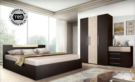 Mobila Dormitor - Dormitor Andrei Wenge&Sonoma