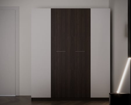 Dormitor Adria Tapitat 4 Usi Wenge&Alb [2]