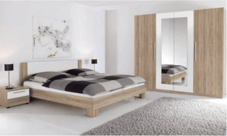 Mobila Dormitor - Dormitor Bologna Sonoma&Alb