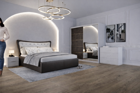 Mobilier Dormitor - Dormitor Tapitat cu Somiera Rabatabila Vista 200x200