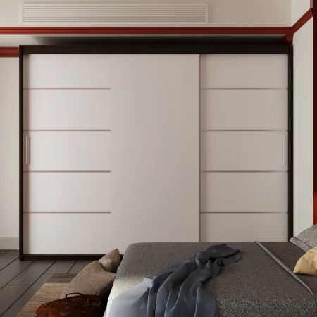 Mobilier Dormitor - Dressing Nordis  Wenge&Alb