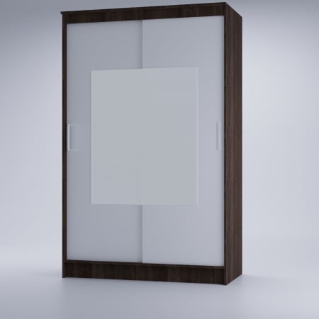 Dressing Elegant cu oglinda Wenge&Alb [1]