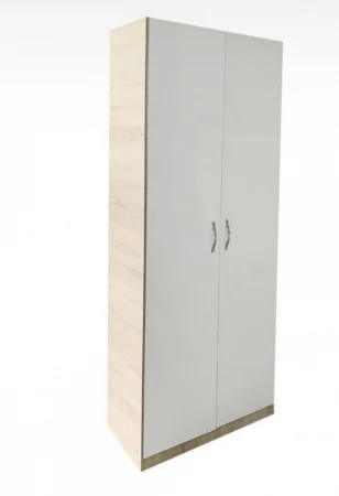 Mobilier Dormitor - Dulap 2 usi cu polite Sonoma&Alb