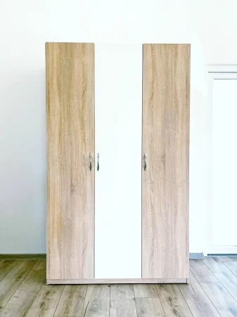 Mobilier Dormitor - DULAP 3 USI SONOMA/ALB
