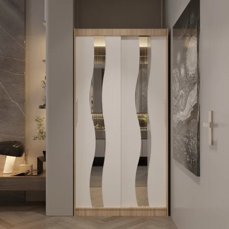 Mobilier Dormitor - Dulap Gobus  2 Usi cu Oglinda A&S
