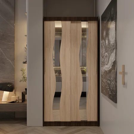 Mobilier Dormitor - Dulap Globus  2 Usi cu Oglinda W&S