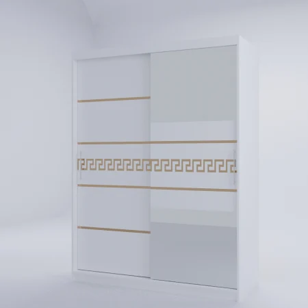 Dulap Venus  Gold cu Oglinda Alb [2]