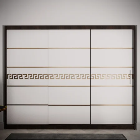 Mobilier Dormitor - Dulap Venus Gold Wenge&Alb 230*200