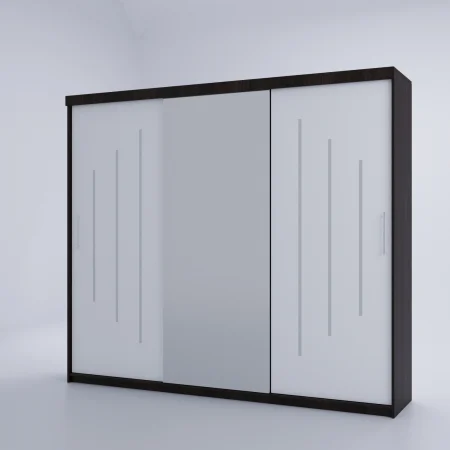 Dulap Venus Space 230*200 Cu Oglinda Wenge&Alb [3]