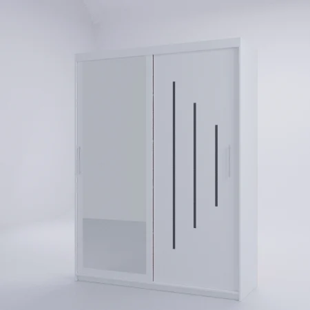 Dulap Venus Space cu Oglinda 200*200 Alb [3]