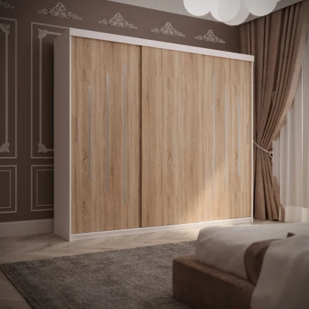 Dulap Venus Space 230*200 Alb&Sonoma [1]
