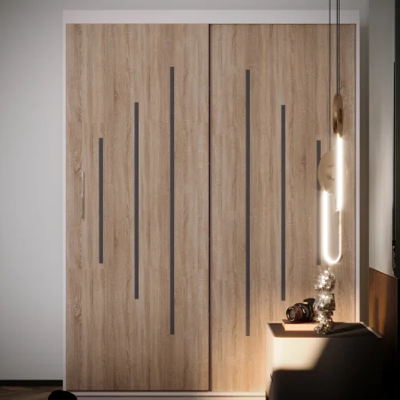 Mobilier Dormitor - Dulap Venus Space Alb&Sonoma