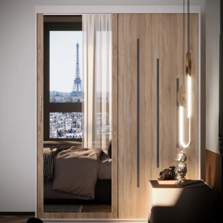 Dulap  Venus Space cu Oglinda Alb&Sonoma [0]