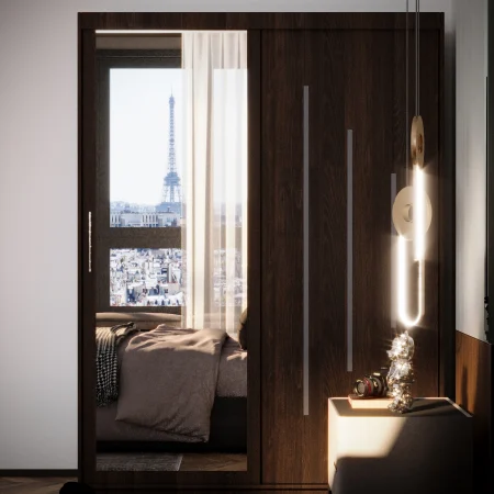 Dulap Venus  New cu Oglinda Wenge Dressinguri & Dulapuri - Dulap Venus  New cu Oglinda Wenge