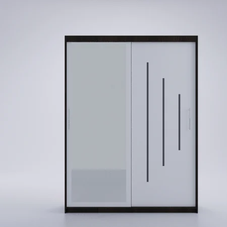 Dulap Venus Space cu Oglinda Wenge&Alb [2]