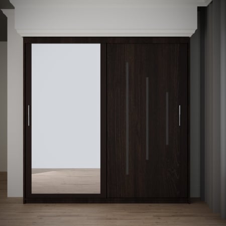 Mobilier Dormitor - Dulap Venus Space cu Oglinda 200*200 Wenge