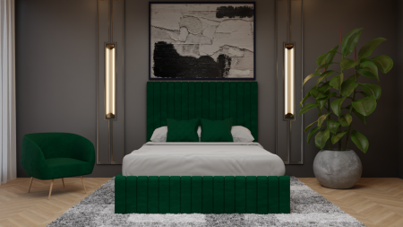 Mobilier Dormitor - Pat Cairo Tapitat