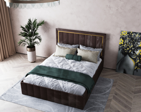 Paturi Tapitate - Pat Elegance Tapitat Maro 160x200