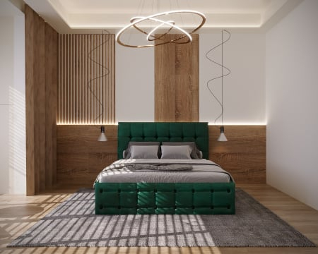 Mobilier Dormitor - Pat Regal Tapitat