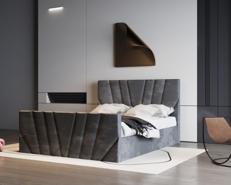 Mobila Dormitor - Pat Tony Tapițat 140x200