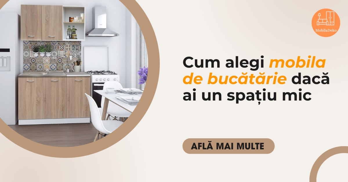 Cum alegi mobila de bucătărie dacă ai un spațiu mic