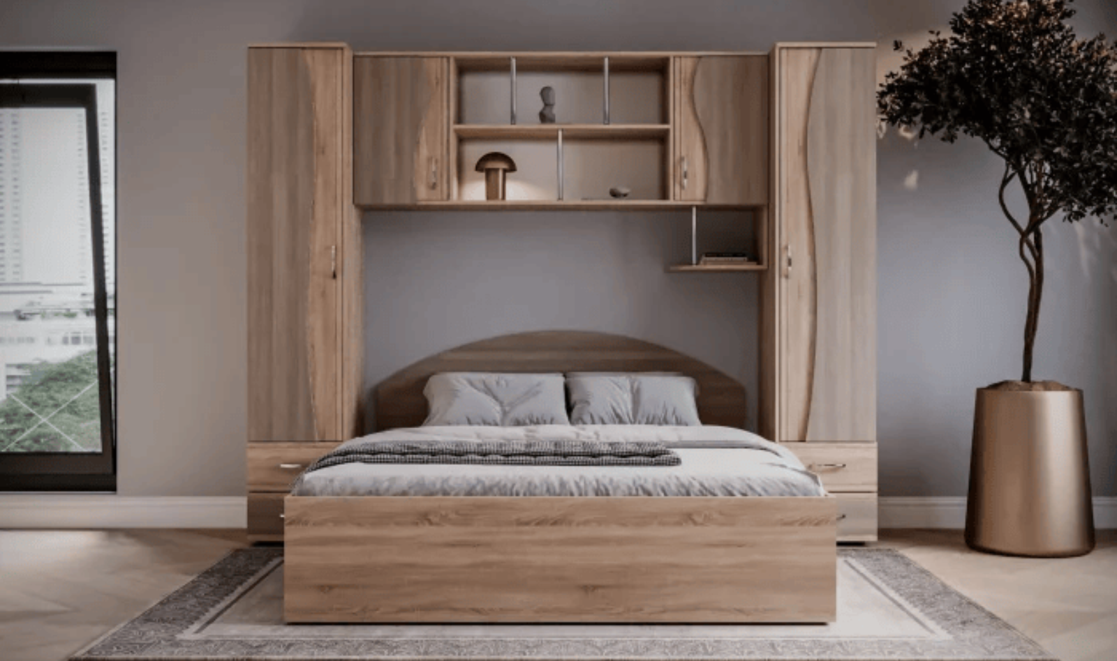 Dormitor Tineret, Sonoma+Truffe