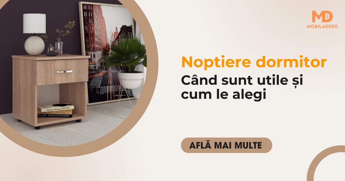 Noptiere dormitor - când sunt utile și cum le alegi