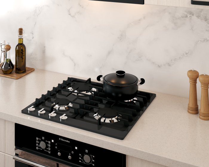 Bucatarie ATHENA 2.44 MDF, 244x223x60cm, lemn alb [19]