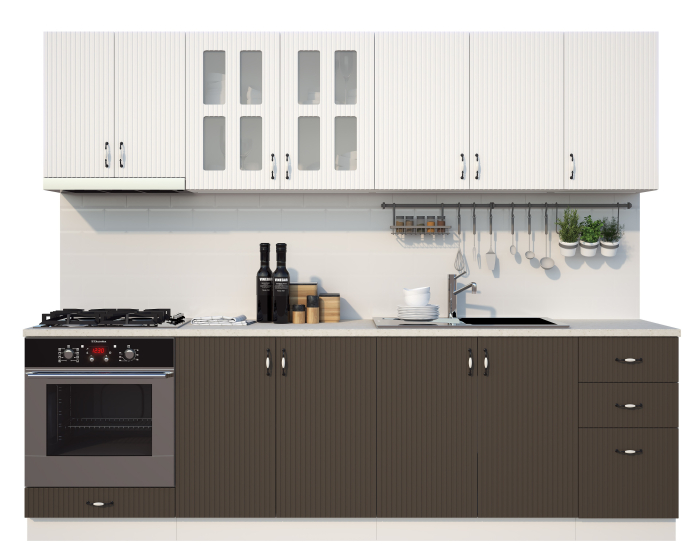 BUCATARIE CORA RIFLAJ MDF 2,6M [4]