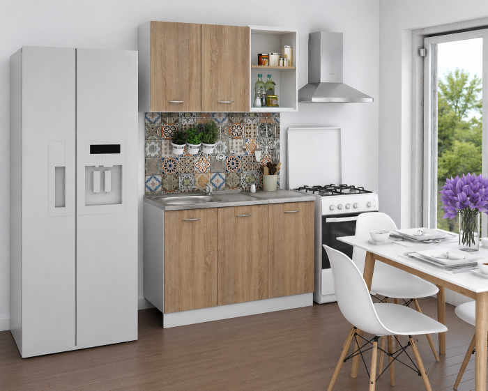 Bucatarie Natali Alb Sonoma 1.2m [2]