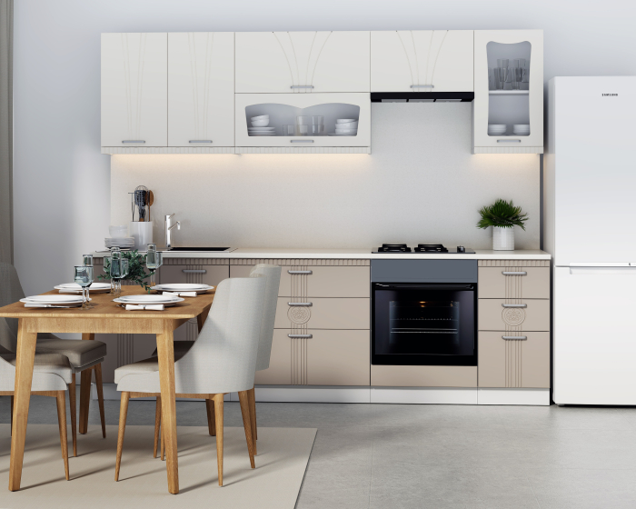 Bucatarie Palermo RO Crem Cappuccino 2.62 m [6]