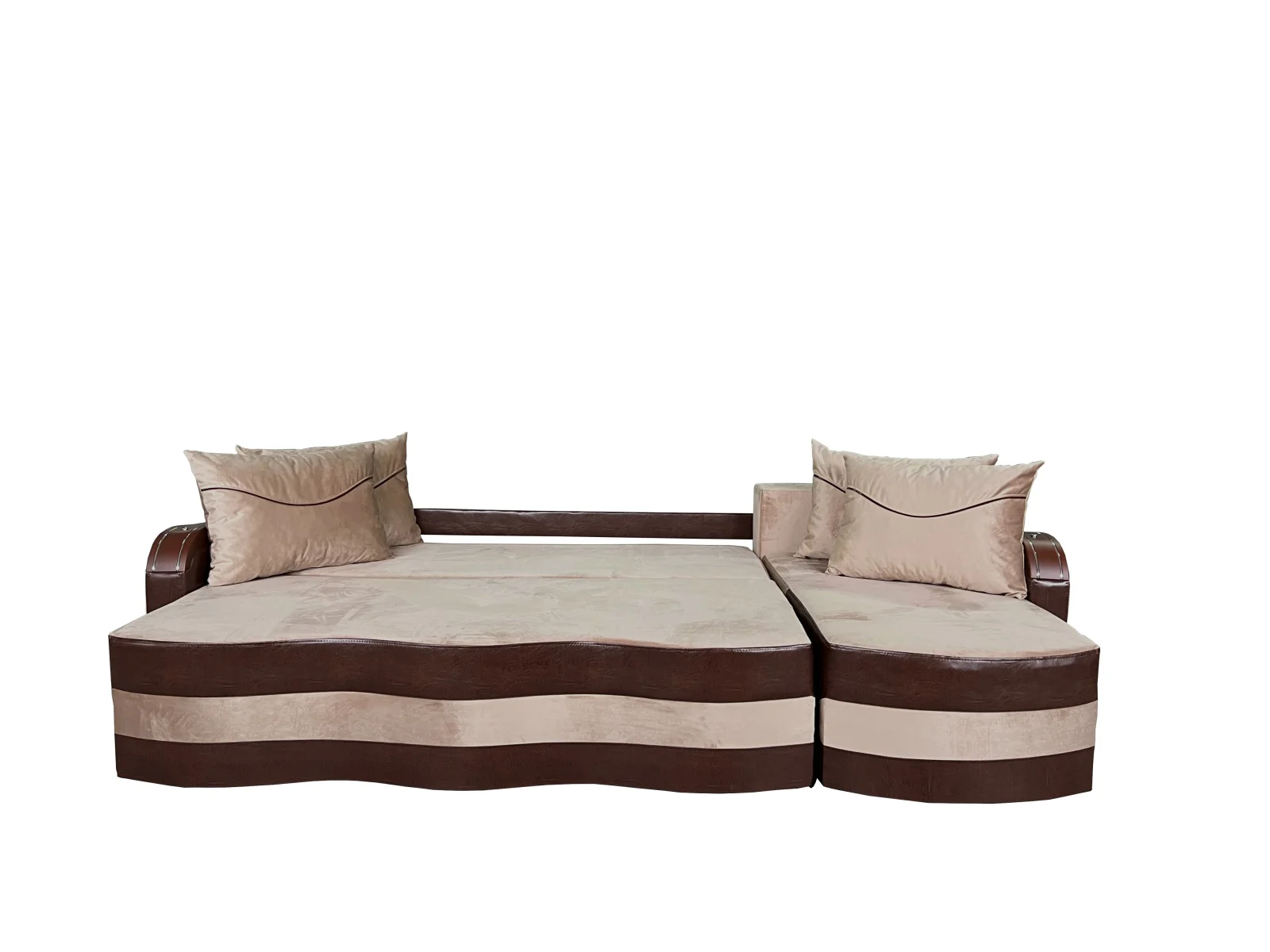 Coltar Extensibil Simona, 300X145X70 Cm, Cappuccino, Maro [2]