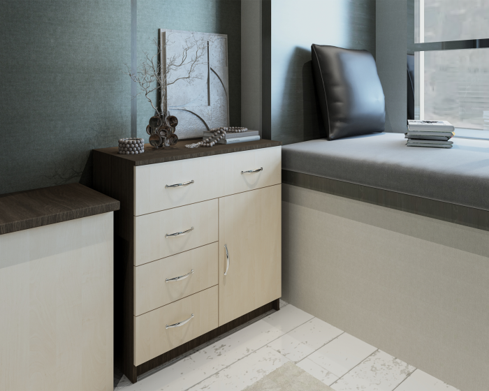 Comoda 1-3-1 Ro, Wenge + Mesteacan [3]