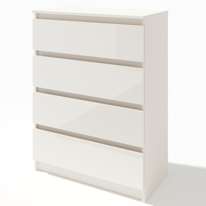 Comoda Aria 4 Sertare Alb 70x40x96 cm [7]