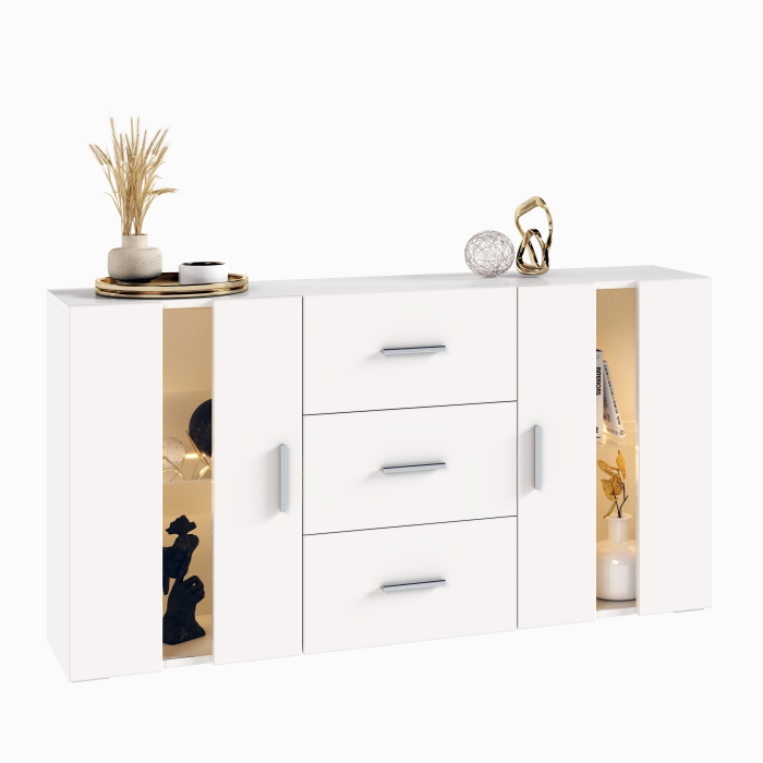 Comoda Aria Lux Alb 135x32x72 cm [7]