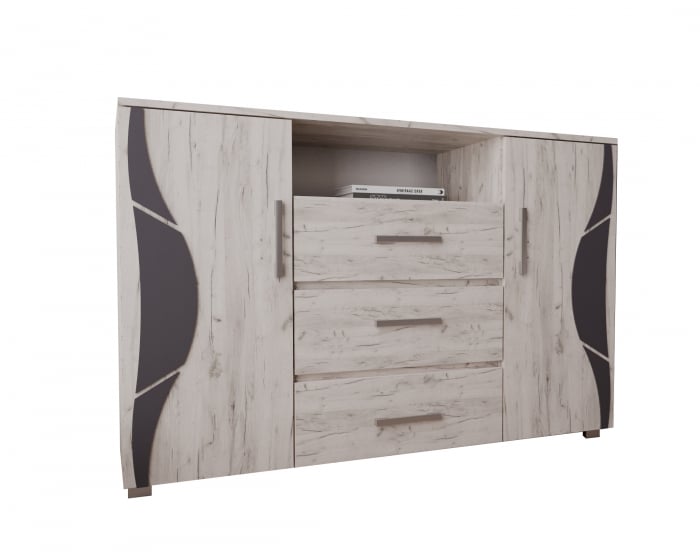 Comoda Laguna Ro, 135x40x84 cm, Stejar K001 [8]