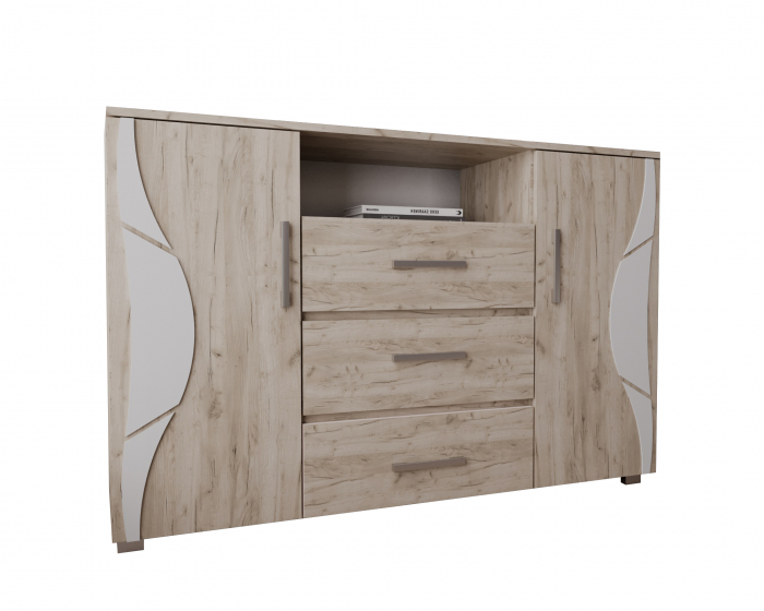 Comoda Laguna RO, 135x40x84 cm, Stejar K002 [8]