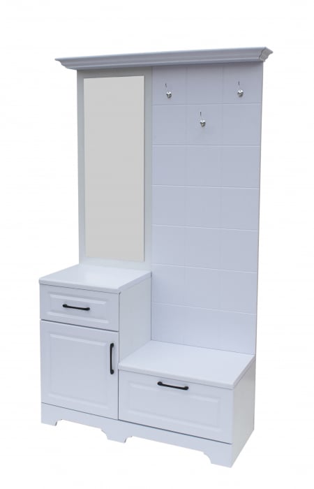Cuier ZQD 109, 113x43x205cm, Alb [1]