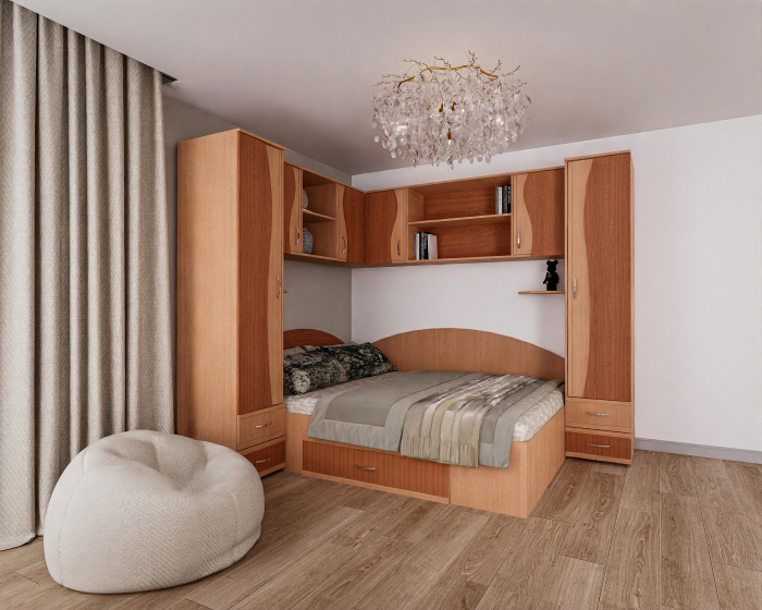 Dormitor Tineret Colt S, Fag+Cires 187x51/247x200 cm [3]