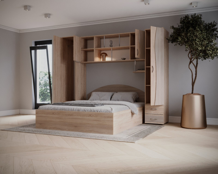 Dormitor Tineret, Sonoma+Truffe 227x51/205x200 cm [5]