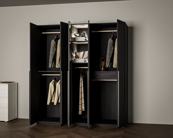 DRESSING DALLAS NEGRU 180x60x200cm, LED [4]