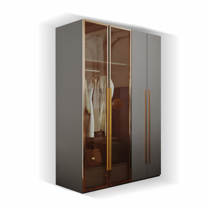 Dressing gri+auriu Montreal 160x55x200cm [6]
