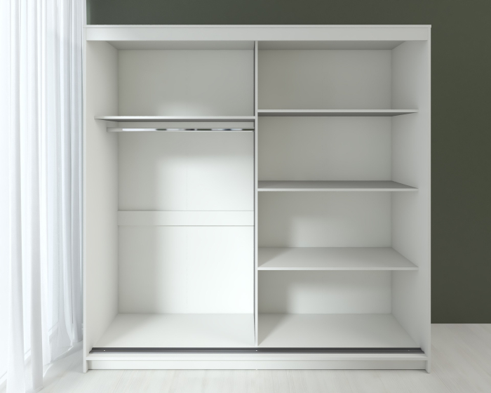 Dressing Smart, MDF Acril Alb, 200x60x200cm [2]