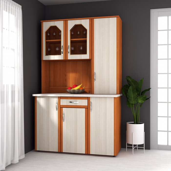 Dulap 120 pal, 121x33/60x197cm cires+mesteacan [1]