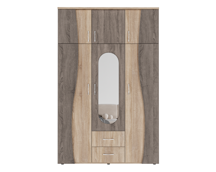 Dulap 3U S 120x50x198cm Sonoma+Truffe [4]