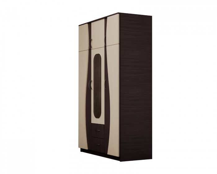 Dulap 3U "S" FS, 120x50x198cm wenge+mesteacan [8]