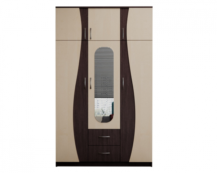 Dulap 3U "S" FS, 120x50x198cm wenge+mesteacan [7]