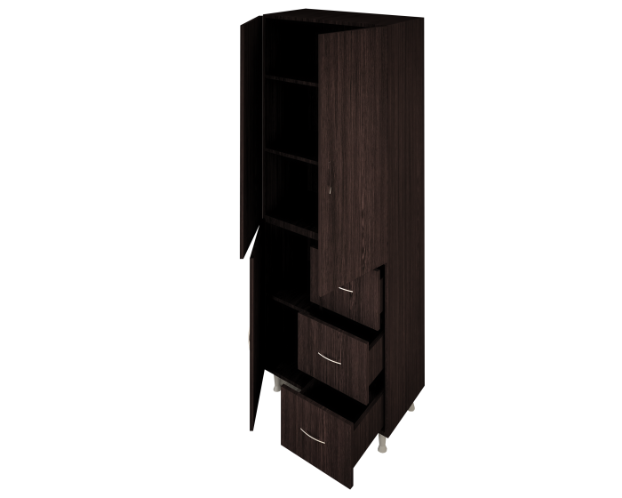 Dulap 3Usi -3S , 70x35x180 cm, Wenge [5]